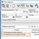 Финансовый контроль при формировании плана закупок Как направить на контроль план закупок